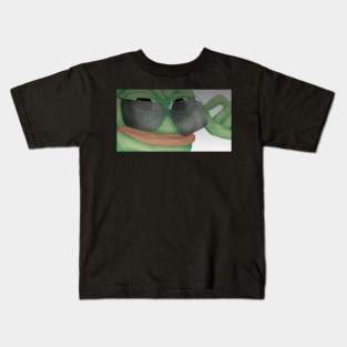 handsome pepe meme Kids T-Shirt